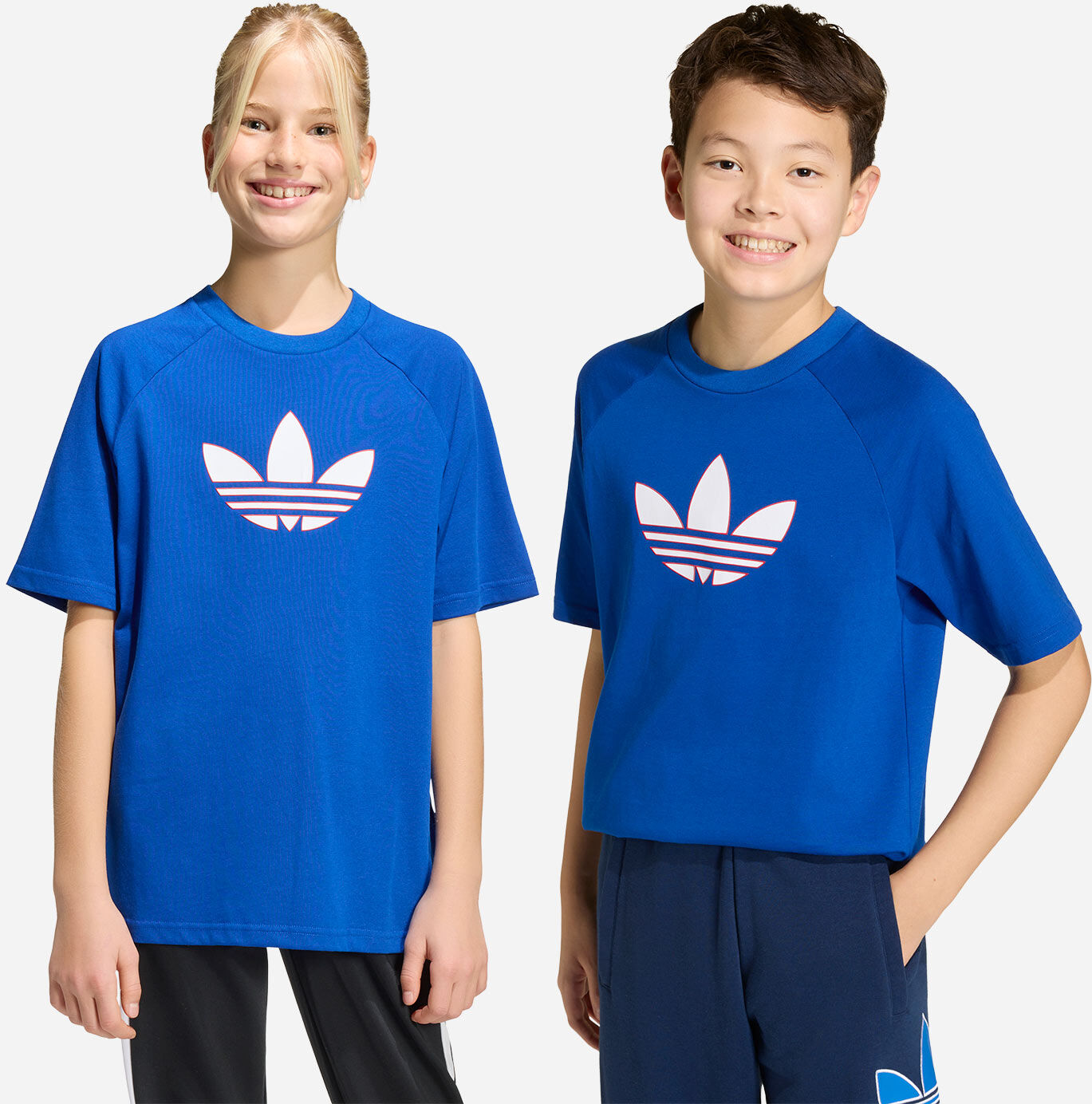 Adidas Graphic Trefoil Jr - T-shirt - Blu Royal 9-10ANNI