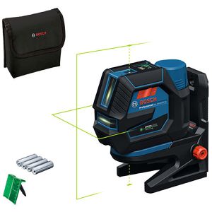 Bosch Kreuzlinienlaser 0601066S00, GCL 12V-50-22 CG, 12-V, grüne Laser, selbstnivellierend, Bluetooth, mit Halterung