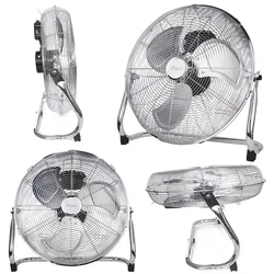 TroniTechnik® Bodenventilator Windmaschine mit drei Geschwindigkeitsstufen 100W, verstellbar ?45cm