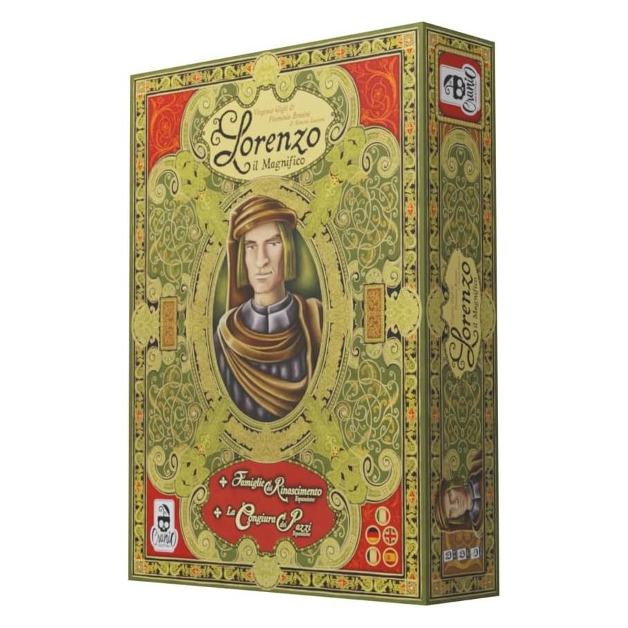 Heidelberger CC002 - Lorenzo der Prächtige: Deluxe Edition - Brettspiel, für 3-6 Spieler, ab 8 Jahren (Deutsch, Englisch, Französisch, Italienisch, Multilingual, Spanisch, 1 - 6 Spieler) (CC002)