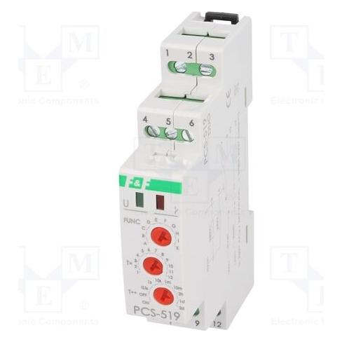 F&R Multifunktionales Zeitrelais 24/230V 2x8A - PCS-519 DUO (PCS-519 DUO)