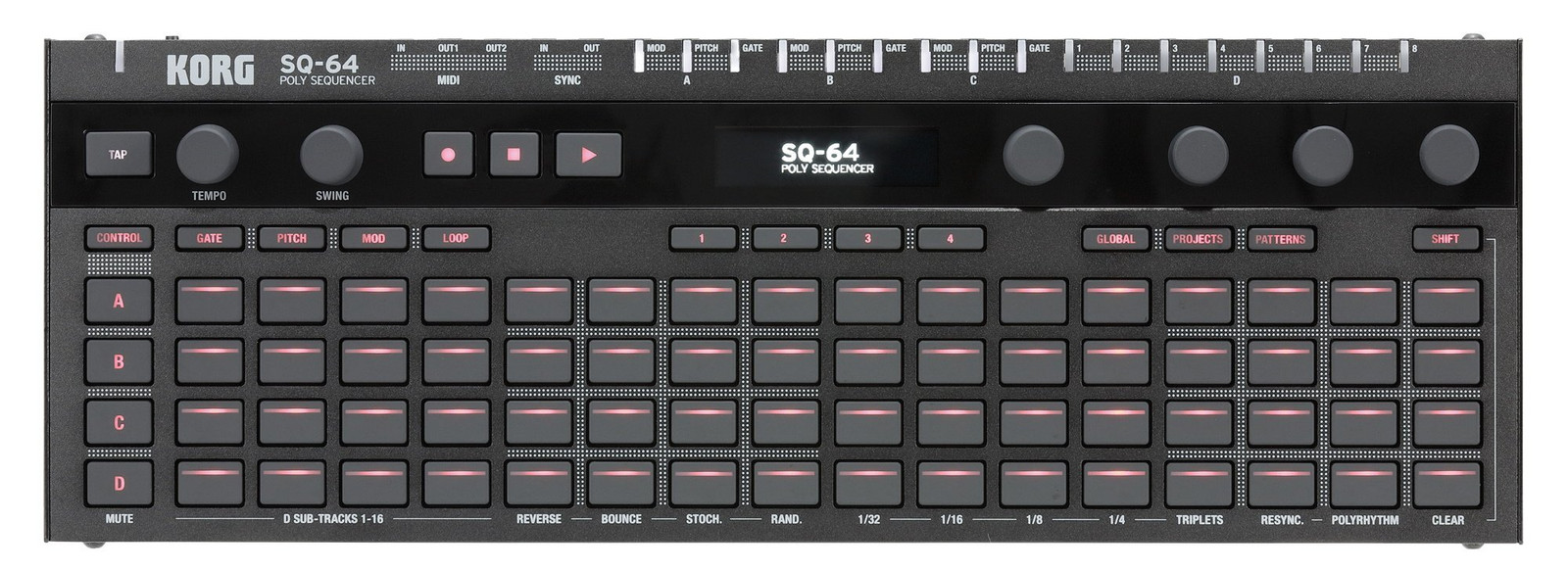 Korg SQ-64 Polyfone stapsgewijze sequencer
