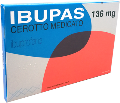 Alfasigma Ibupas 136 mg ibuprofene 7 Cerotti Medicati