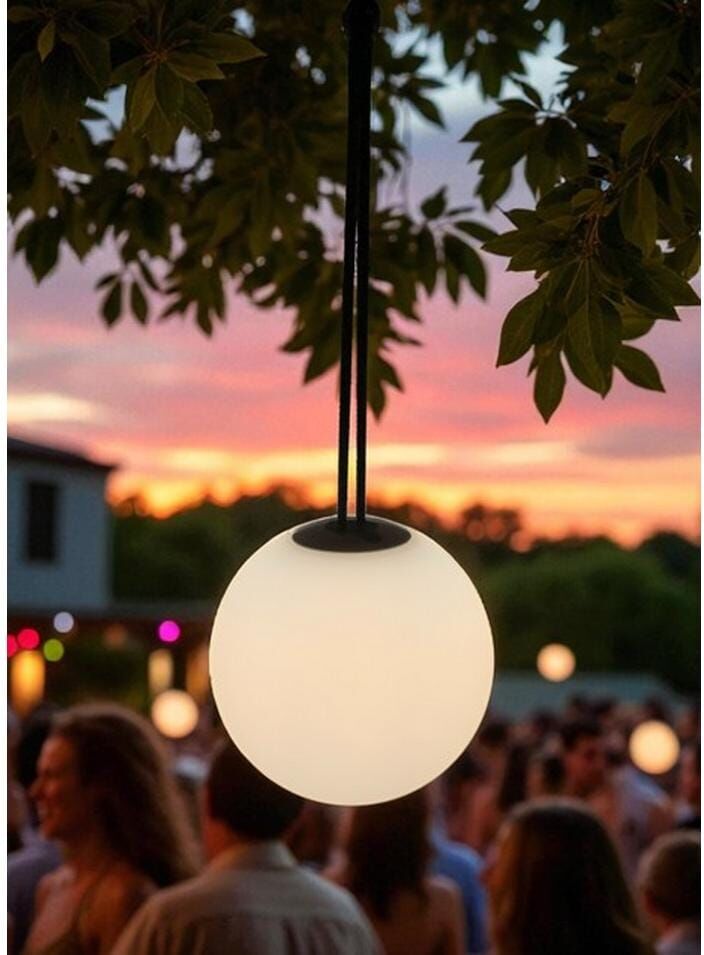 Hängeleuchte "Dameco LED Outdoor D20 cm,3000 Kelvin, 80 lm, 4W", bunt, 1, Ø 20cm, 1 Stk., Leuchten, Hängeleuchte bunt 1, Ø 20cm, 1 Stk.