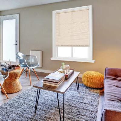 "Wide Width Cut-to-Width 1"" Duplex RD Cordless Blind by BrylaneHome in Ivory (Size 36"" W 64"" L)"
