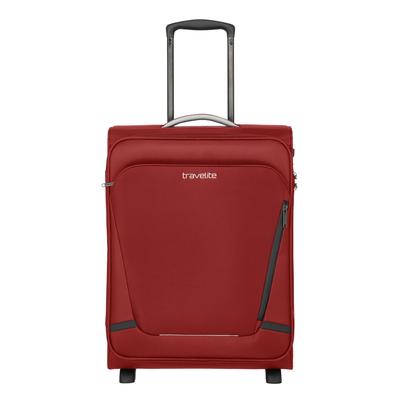 Handgepäck-Trolley TRAVELITE "JETPACK Multi 2 Cabin Handgepäck Koffer", Gr. B/H/T: 40cm x 55cm x 20cm 41 l, rot, Polyester, unifarben mit Farbeinsätzen, Koffer, Weichgepäck, passend für Ryanair, Condor und viele gängige Airlines