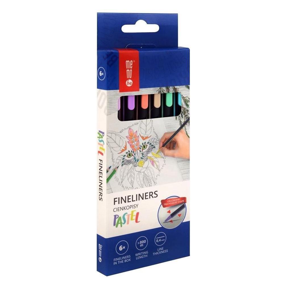 Memobe Fineliner Pastell 0,4 mm, 6 MemoBe-Farben (6x) (48985404)