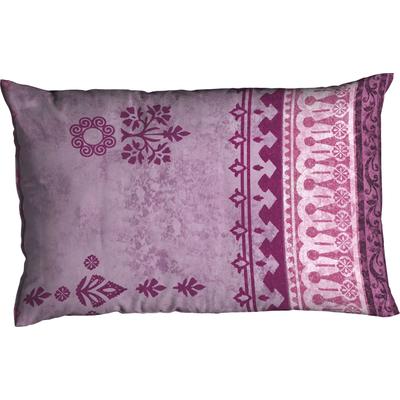 Kissenbezug CASATEX "Indi", lila (beere), B:40cm L:80cm, Biber, Obermaterial: 100% Baumwolle, Kissenbezüge, Kissenbezug, Kissenbezug mit Ornamenten, passend zur Bettwäsche in Qualität Biber