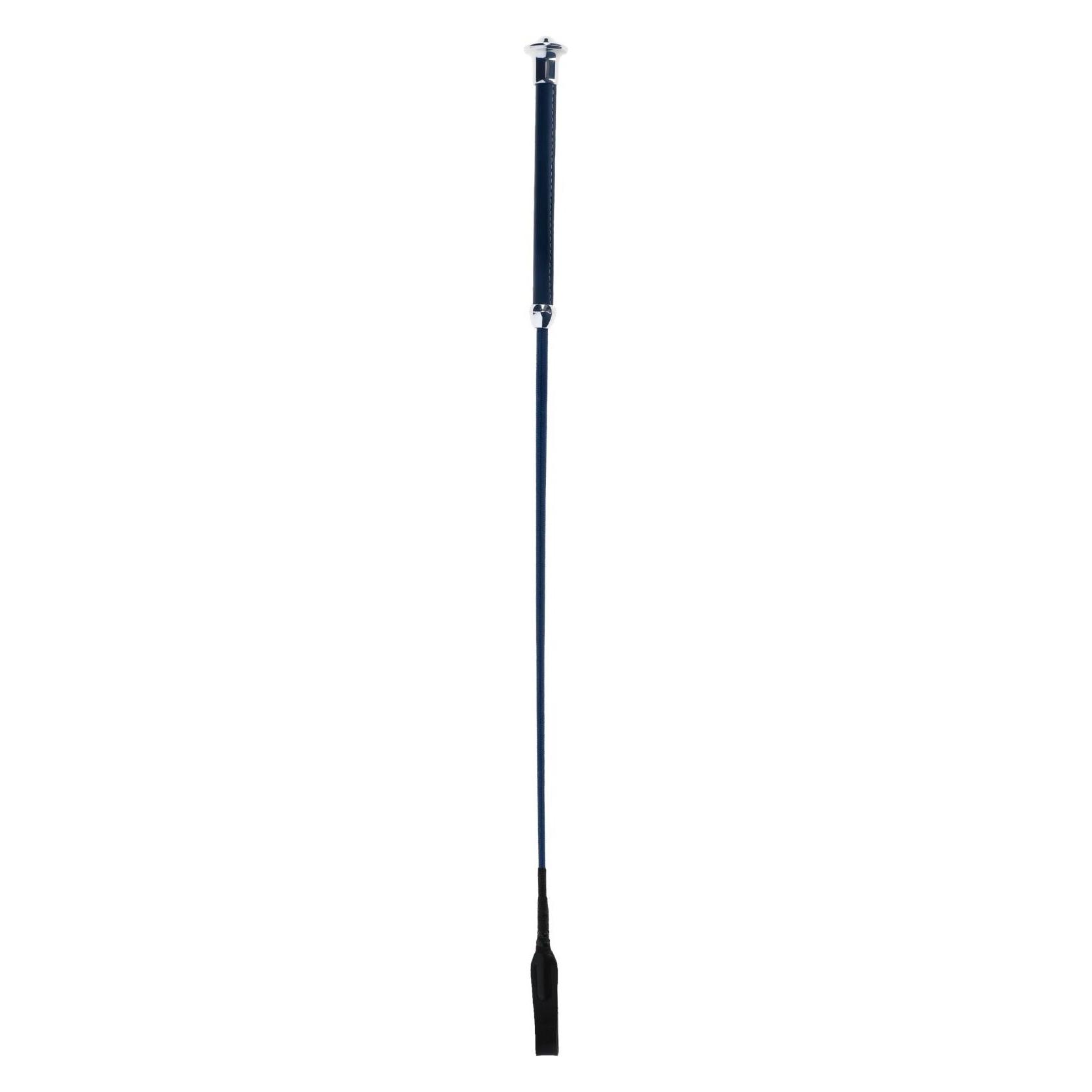 Kerbl Springgerte navy 65cm mit Kunstledergriff und Klatsche (3226284)