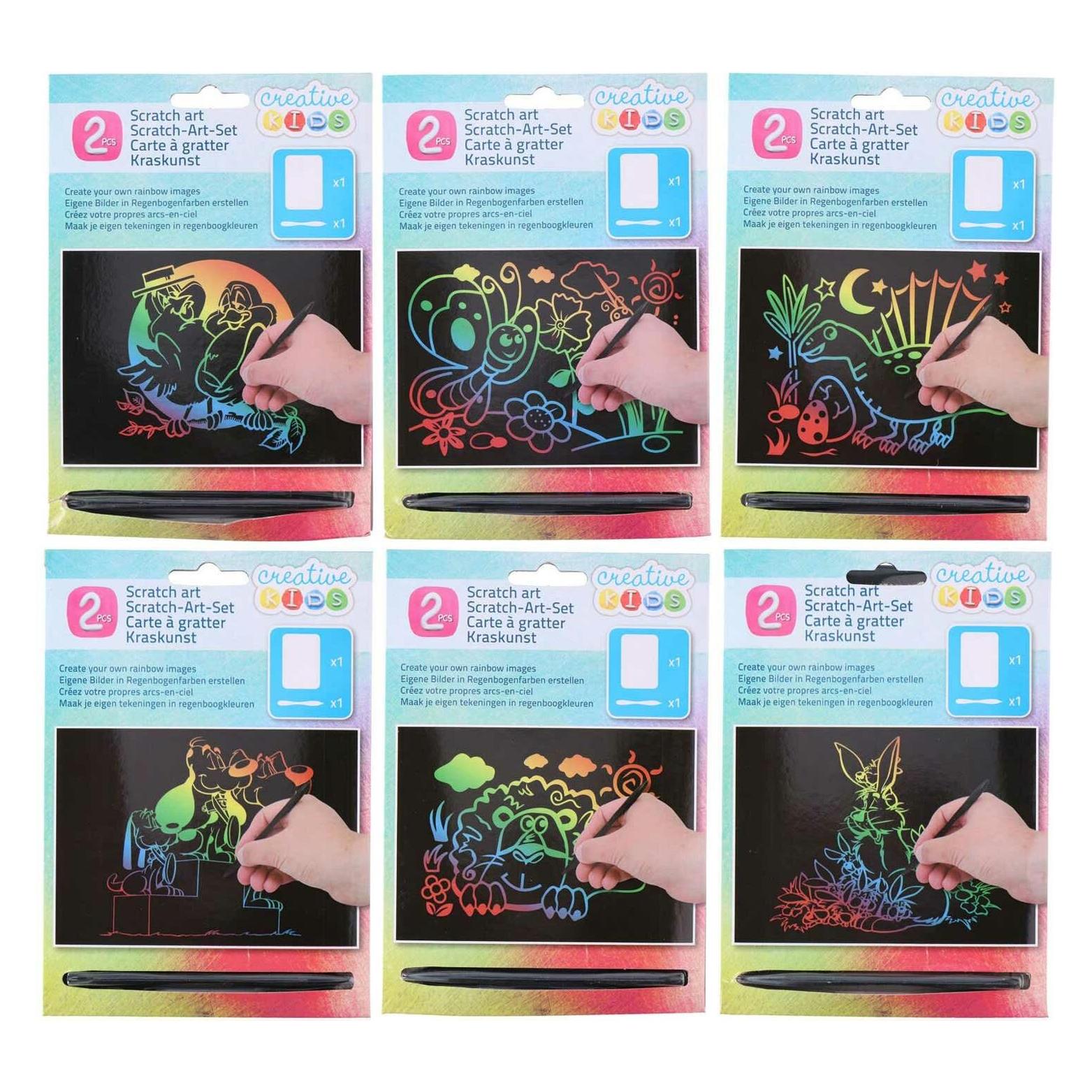 Creative kids Scratch Art Tiere assortiert (8711252053882)
