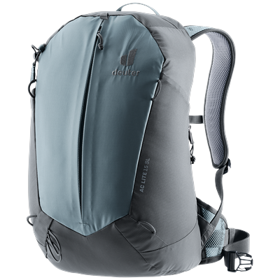 Wanderrucksack DEUTER "AC LITE 15 SL", grau (shale, graphit), Rucksäcke, B/H/T: 28cm x 44cm x 20cm, Polyester, unifarben, für Tagesausflüge, mit geringem Gewicht, B:28cm H:44cm T:20cm