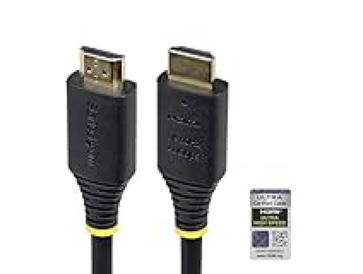 StarTech Câble HDMI 2.1 Ultra Débit Certifié 5m, 8K 60Hz, HDR10+, 48Gbps 4K 120Hz, eARC, Dolby Vision, HDCP 2.3, Compatible USB-C vers HDMI, MacBook série M