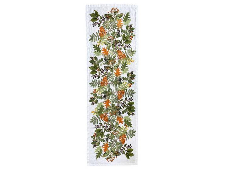 Tischläufer, Mehrfarbig, Blätter, rechteckig, 45x145 cm, Heimtextilien, Wohntextilien, Tischwäsche, Tischläufer