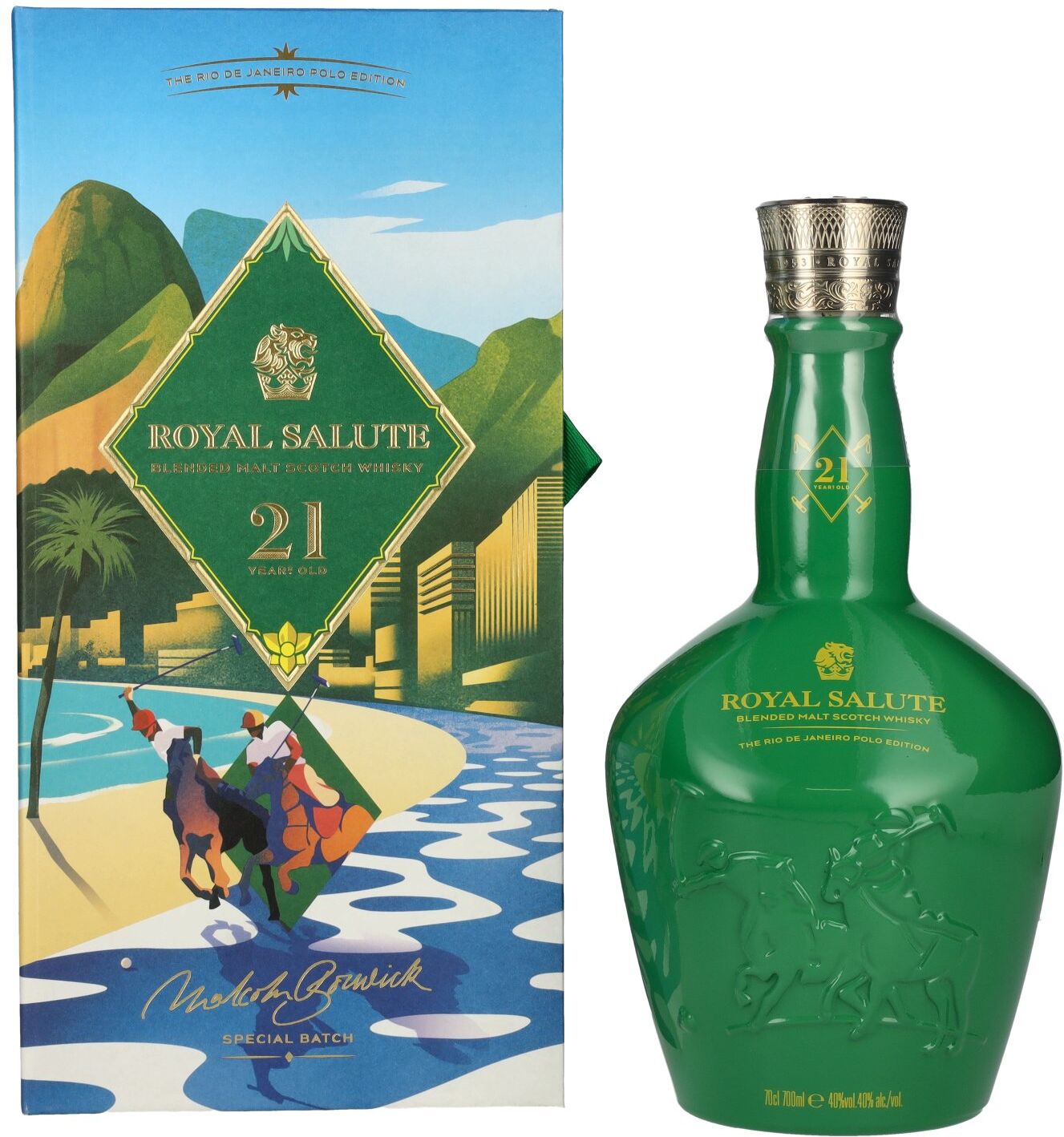 Chivas Brothers Royal Salute 21 Years Old THE RIO DE JANEIRO POLO EDITION Blended Scotch Whisky 40% Vol. 0,7l in Geschenkbox