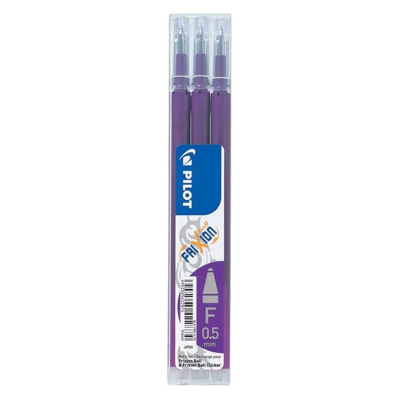 Pilot Frixion Ball Mine 0,3mm (Violett, 0.30 mm, 3 Stk.) (BLS-FR5S3-V)