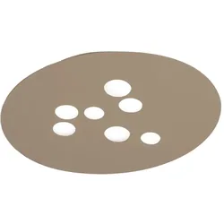 LUNA P/G 7xGX53 Max 7x8W Taubengraue Deckenleuchte – Metallgestell und Aluminiumdiffusor – Gea Luce – Innenbeleuchtung