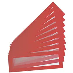 Tarifold 10er-Set Magnetrahmen/Inforahmen »Magneto Solo Pro« für Überschriften A4/A5 rot, 23x7.5 cm