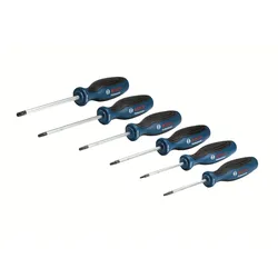 Bosch Professional 6 tlg. Torx Schraubendreher Schraubenzieher Set, S2-Stahl