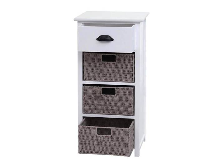 Commode polyvalente avec paniers et tiroir 83x40x29 cm en bois blancs 04_0006505
