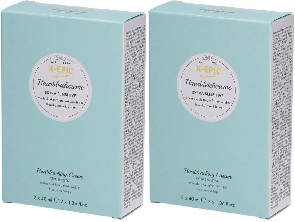 X-Epil Haarbleichcreme 2x 2x2x40 ml Creme