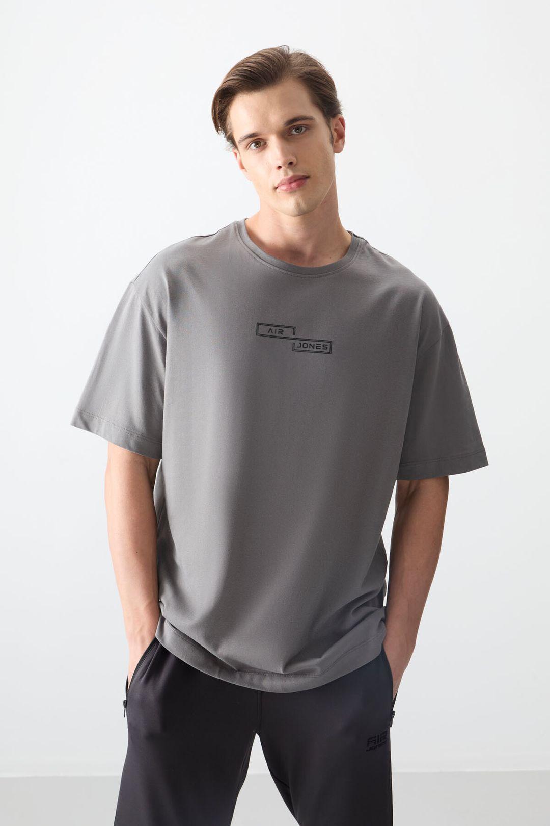 Overgrote Katoenen Geprinte T-Shirt