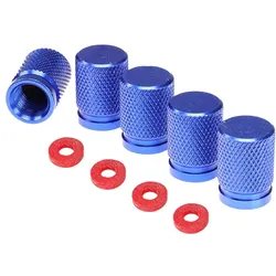 Carmotion Ventilkappen Aluminium BLAU 5er Pack