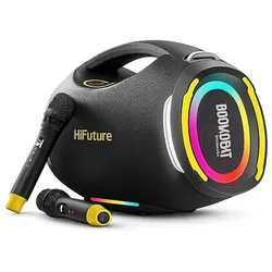 HiFuture BoomBeat Party Bluetooth Speaker (350W), Bluetooth Lautsprecher, Schwarz