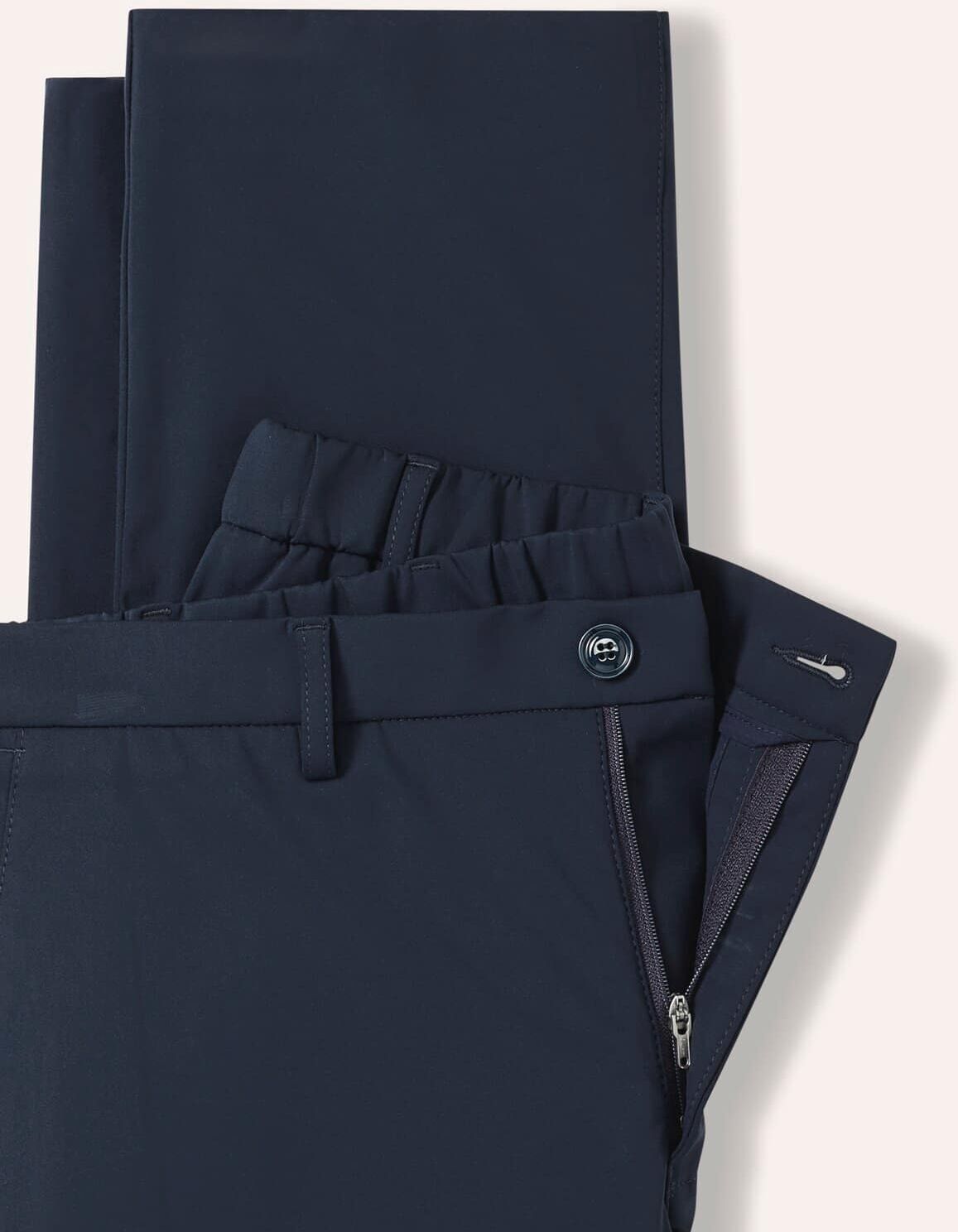 Walbusch Travel Anzug-Hose, #noch offen: Größenlauf, Farbe Blau, 106, bi-elastisch innovatives Material aus Italien Herren