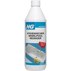 HG Badreiniger hygienischer Whirlpool Reiniger, gegen Kalk, Seife und Schmutz, 1 Liter
