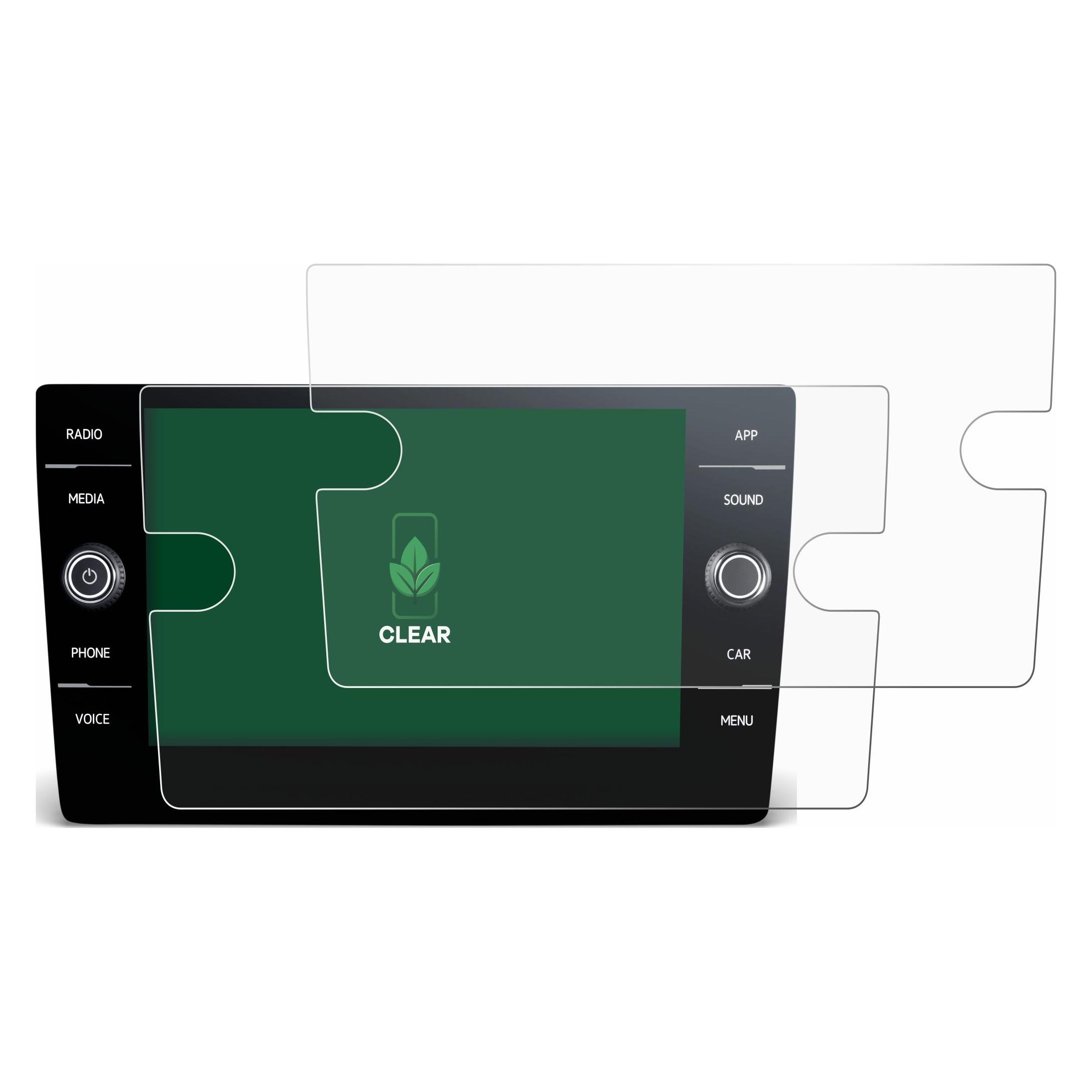 ScreenLeaf Schutzfolie für Volkswagen T-Roc 2017-2019 Discover Media 8" 2017-2019 Displayschutz Display Schutz (6132734)