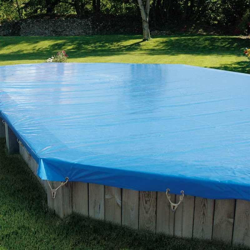 Bâche d'hivernage pour piscine bois Sunbay rectangulaire et carrée - Carra 3,00 x 3,00m carrée