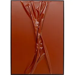 KARE DESIGN Wandbild 100 x 140 cm Crincle 58447 Kunststoff Braun
