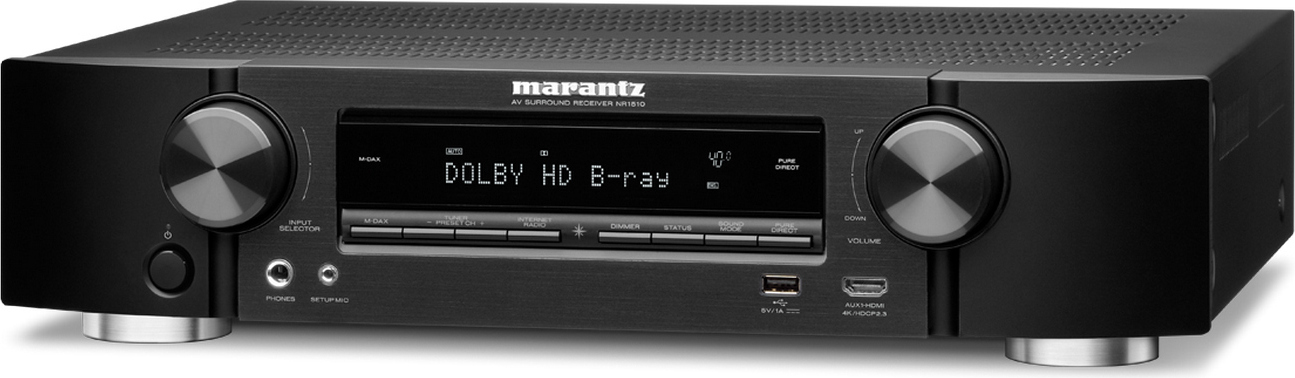 Marantz NR1510, 85 W, 5.2 Kanäle, Surround, 85 W, 60 W, 50 W