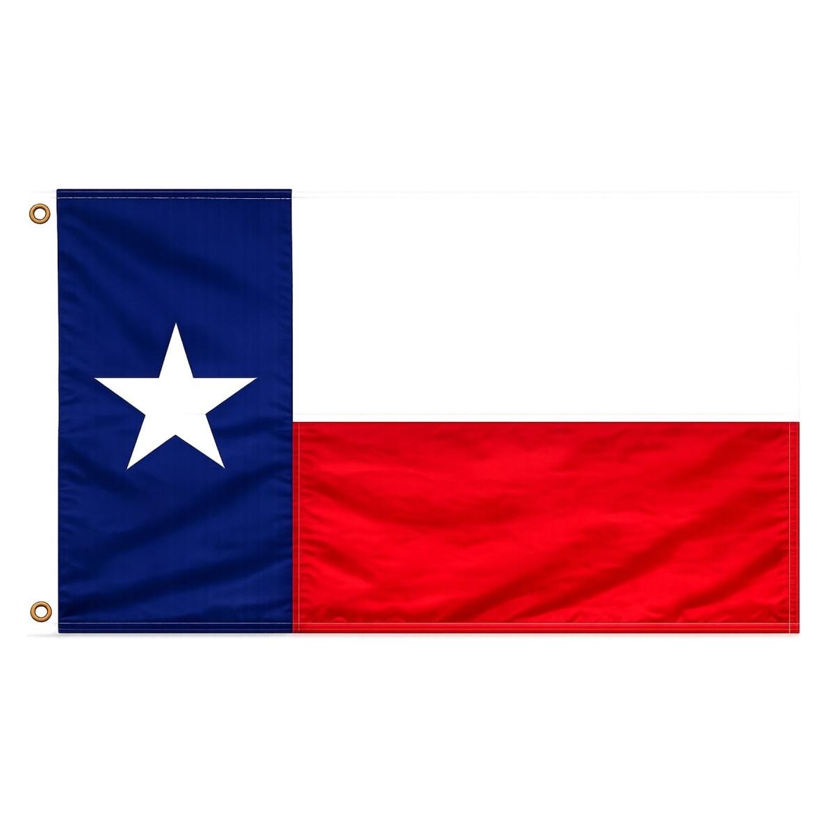 trends4cents Flagge Texas 90 x 150 cm Fahne mit 2 Ösen 100g/m² Stoffgewicht (90 x 150 cm) (32450360)