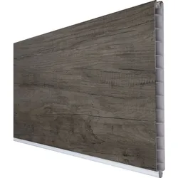 GroJa BasicLine PVC-Steckzaun Sichtschutzzaun Monument Oak Einzelprofil Sichtschutz Lamellenzaun