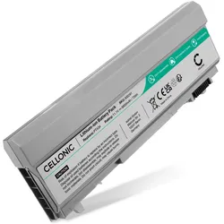 Cellonic Akku für Dell Latitude E6410, E6400, E6500, E6510, Precision M4500, ATG (6600 mAh), Notebook Akku, Grau