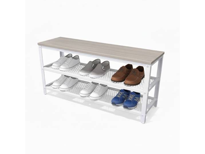 Relaxdays Schuhbank mit 2 Schuhablagen