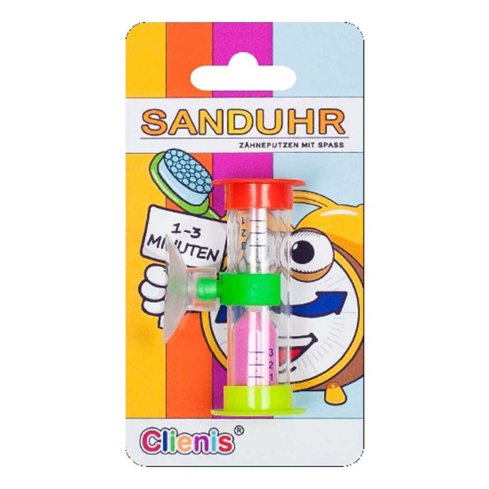 Megadent Deflogrip Gerhard Reeg GmbH Clienis Sanduhr 1-3 Minuten Zahnputzuhr 11157905
