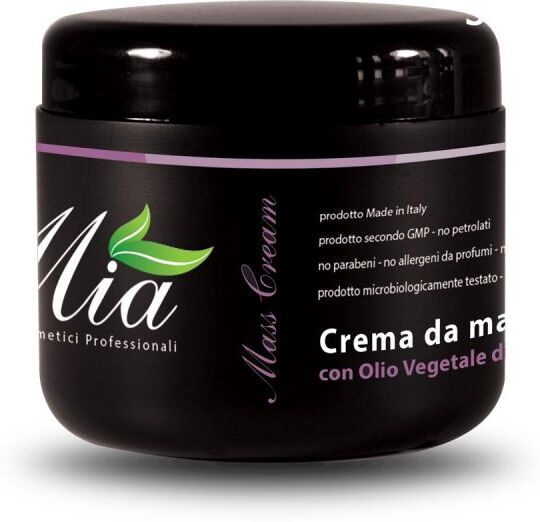 Mia Cosmetici Crema Da Massaggio Con Olio Vegetale Di Soia 500 Ml