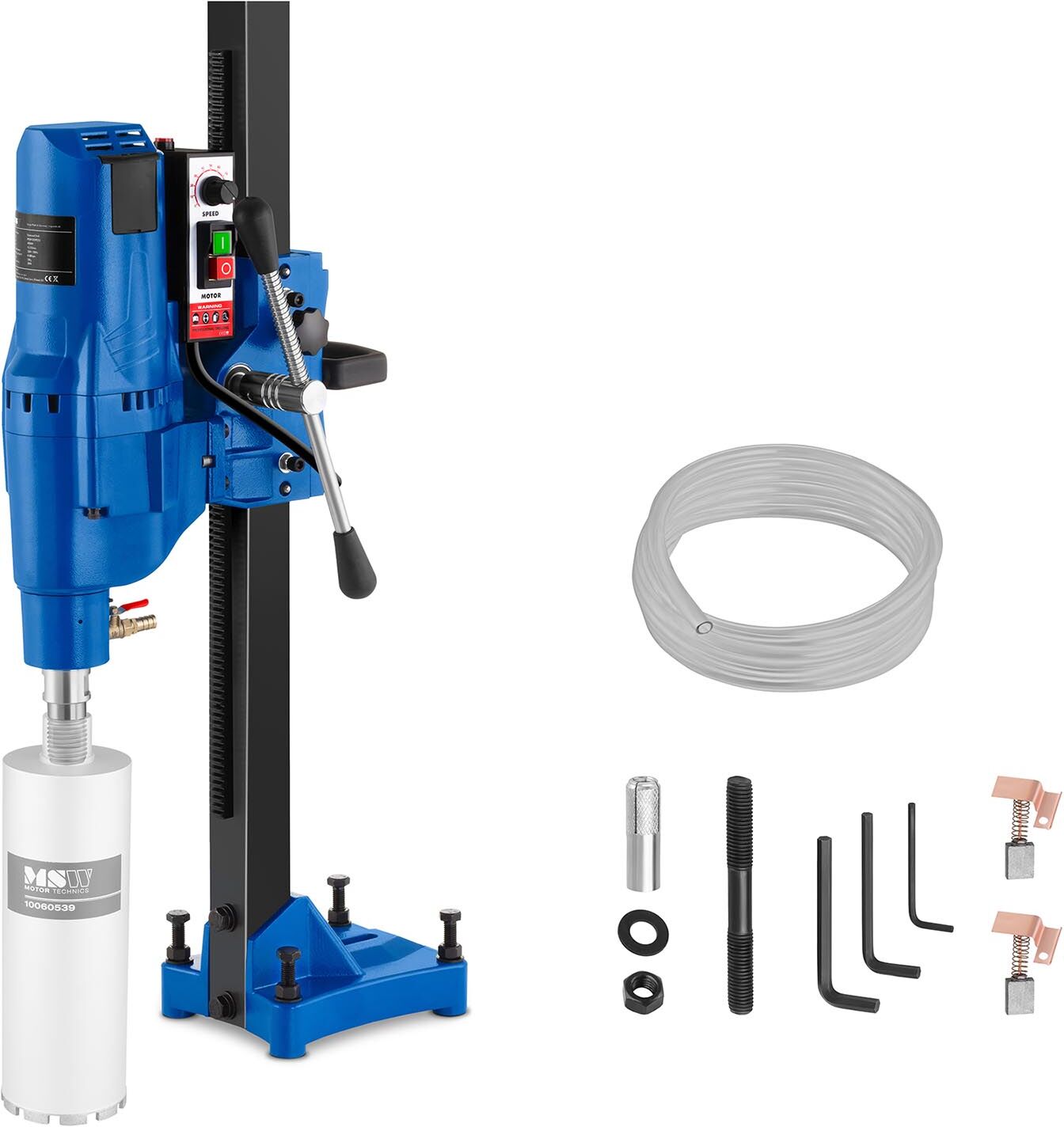 MSW Carotteuse diamant - 3 300 watts - 580 tr/min - diamètre de perçage max. 225 mm MSW-DDM255