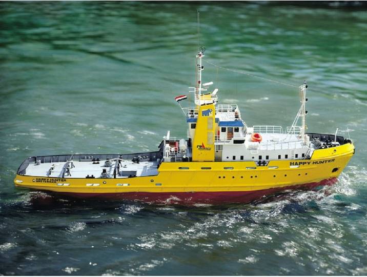 Krick RC-Boot Romarin RC Schiff Happy Hunter Bergungsschlepper Baukasten 1:50
