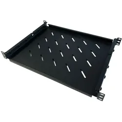 Ds-It 19” Universeller Fachboden 350 bis 590 mm, Serverschrank Zubehör, Schwarz