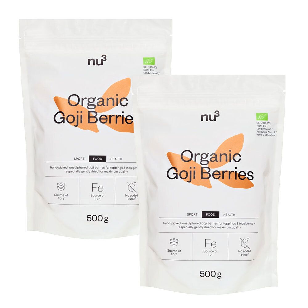 nu3 Bio Goji Beeren 2x500 g Früchte