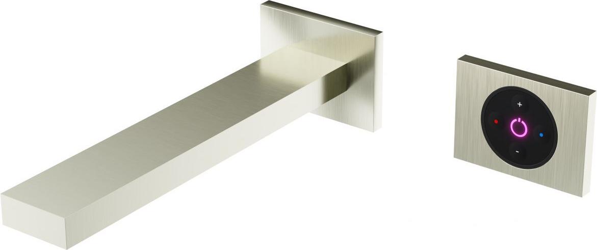 Steinberg Serie 160 Wand-Waschtischmischer, vollelektronische Mengen- und Temperaturregulierung, Ausladung 205mm, 1601814EBN