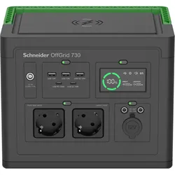 APC, Power Station, Schneider OffGrid Portable Power Station 730 738Wh Lithium-ion 2 Schuko Sinewave (738 Wh, 6.40 kg)