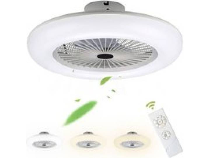 Ventilateur plafond LED silencieux 50W léger réglable – idéal chambre