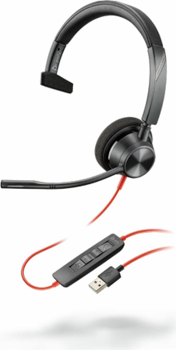 HP Poly Plantronics Headset Blackwire C3310 Mono USB-A Zwart