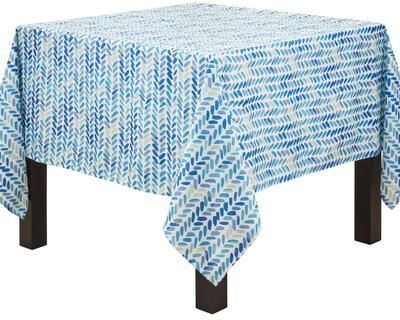 Saro Lifestyle Watercolor Chevron Tablecloth
