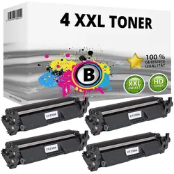 Druckfuxx, Toner, 4 XXL TONER für HP CF 230X HP-30X LaserJet Pro M203dn M203dw MFP M227fdw M227sdn