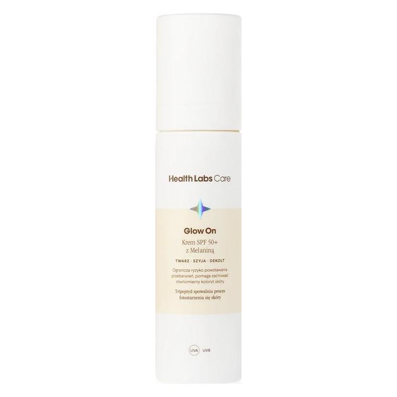 Health Labs Care Healthlabs Glow On Cream Spf50 With Melanin 50ml - High Protection Sunscreen (SPF 50+, 50 ml) (0000024668)